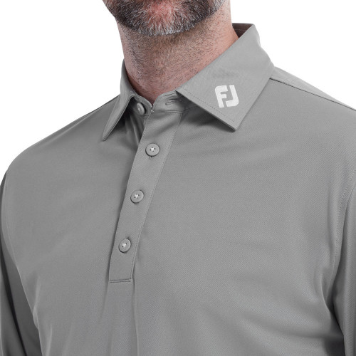 FootJoy Thermolite Long Sleeved Smooth Pique Polo Shirt 