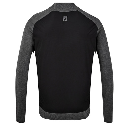 FootJoy Wool Blend Tech Full Zip Golf Sweater reverse