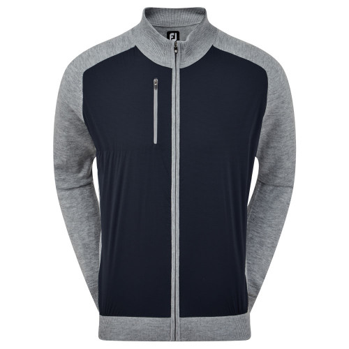 FootJoy Wool Blend Tech Full Zip Golf Sweater