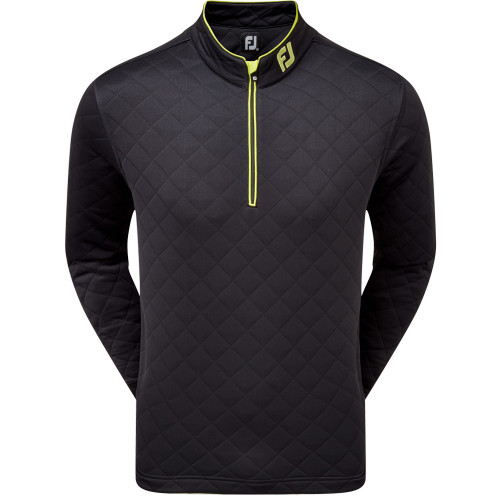 FootJoy Diamond Quilted Chill Out Extreme Golf Pullover (Black)