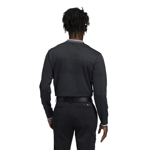 adidas Primeknit Long Sleeve Polo Shirt reverse