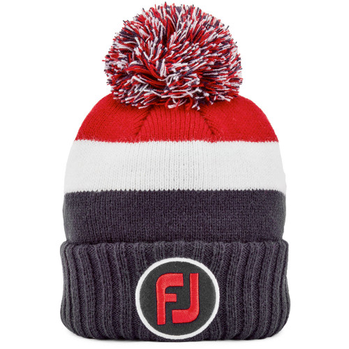 FootJoy Pom Pom Mens Winter Golf Beanie Hat