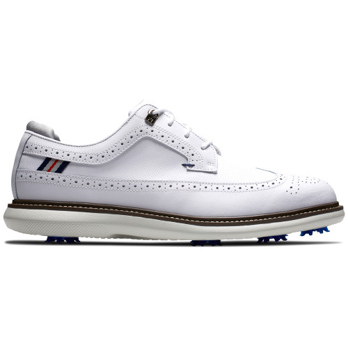 FootJoy Traditions Mens Golf Shoes (White - Shield Tip)