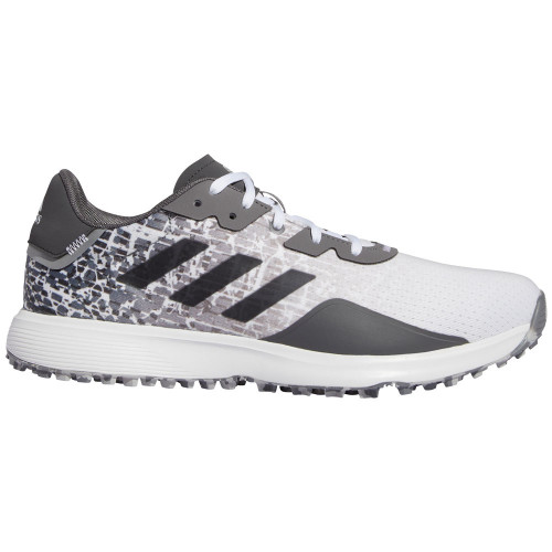adidas S2G SL Mens Spikeless Golf Shoes (White/Grey Four/Grey Six)
