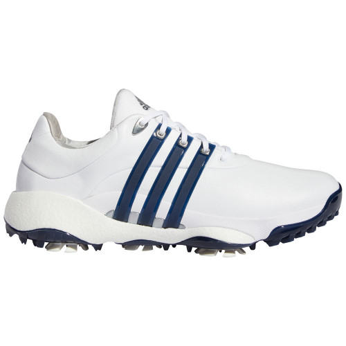 adidas Tour360 22 Mens Golf Shoes (White/Collegiate Navy/Silver Met.)