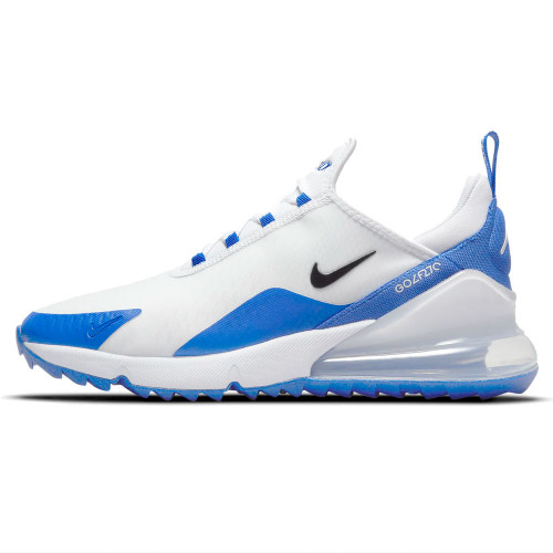Nike Air Max 270 G Spikeless Waterproof Golf Shoes (White/Racer Blue)