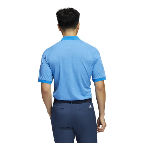 adidas Golf Moss Stitch Jacquard Golf Polo Shirt reverse