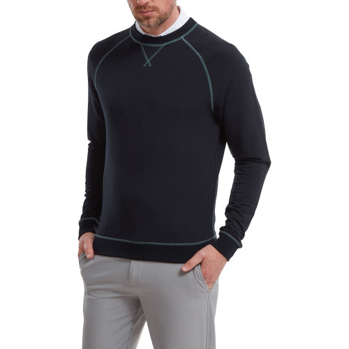 FootJoy French Terry Crew Neck Mens Golf Sweater 
