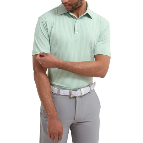 FootJoy Zig Zag Print Lisle Mens Golf Polo Shirt 