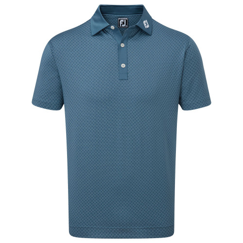 FootJoy Diamond Dot Print Lisle Mens Golf Polo Shirt