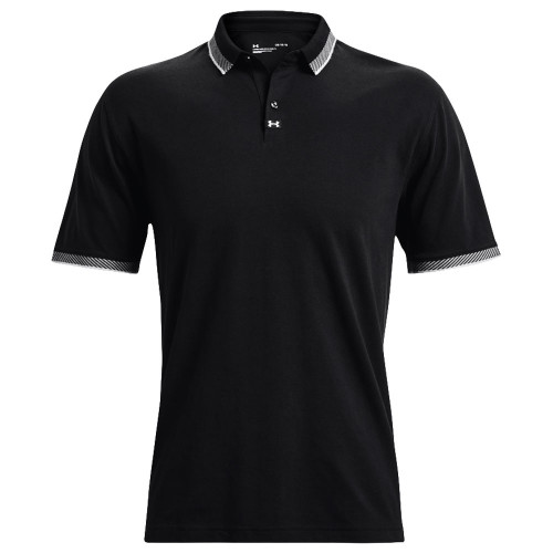 Under Armour Mens UA Ace Golf Polo Shirt (Black/Steel)