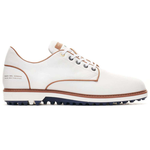 Duca Del Cosma Elpaso Mens Spikeless Golf Shoes (White)