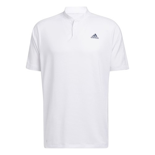 adidas Mens Primeblue Sport Collar Golf Polo Shirt (White)