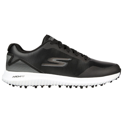 Skechers Mens Go Golf Max 2 Arch Fit Spikeless Lightweight Golf Shoes (Black/White)
