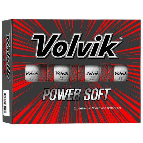Volvik Power Soft Bright Golf Balls / 1 Dozen (White)