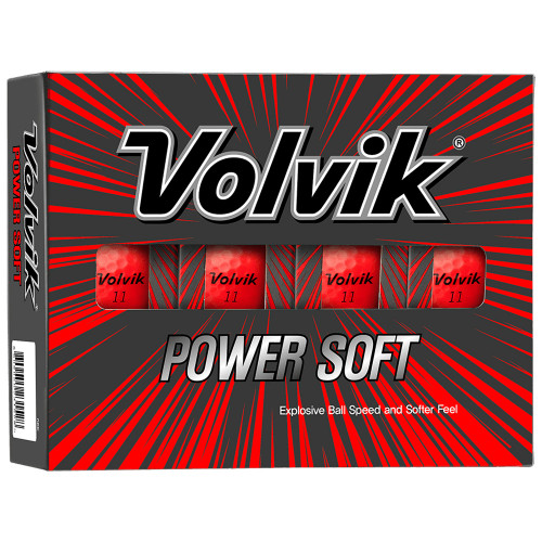 Volvik Power Soft Bright Golf Balls / 1 Dozen (Red)