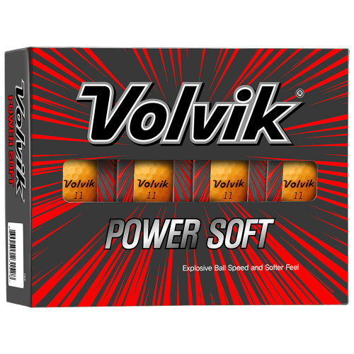 Volvik Power Soft Bright Golf Balls / 1 Dozen (Orange)
