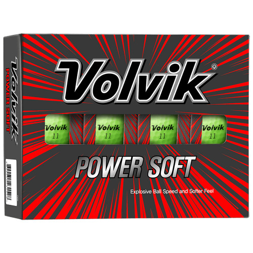 Volvik Power Soft Bright Golf Balls / 1 Dozen (Green)