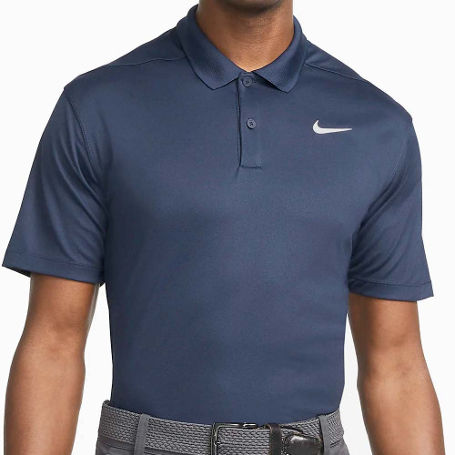 Nike Golf Dri-Fit Victory Solid Mens Polo Shirt (Obsidian/White)