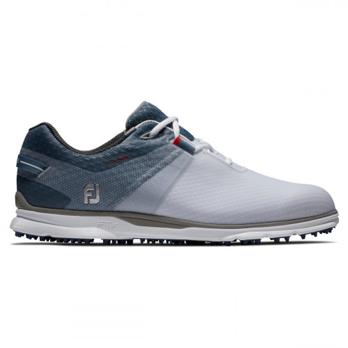 FootJoy Pro SL Sport Mens Spikeless Golf Shoes (White/Blue Fog/Navy)