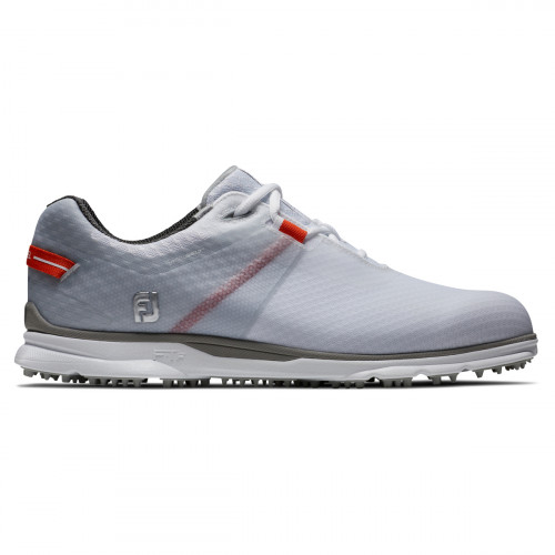 FootJoy Pro SL Sport Mens Spikeless Golf Shoes  - White/Grey/Orange