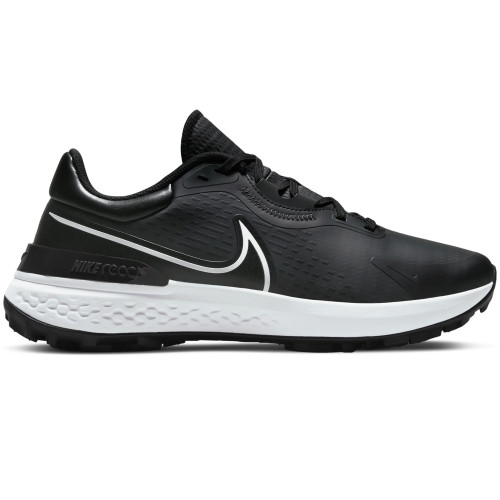 Nike Infinity Pro 2 Mens Spikeless Golf Shoes (Black/White/Dark Smoke/Igloo)
