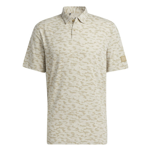 adidas Go-To Camo Golf Polo Shirt (Hemp/Clear Brown)