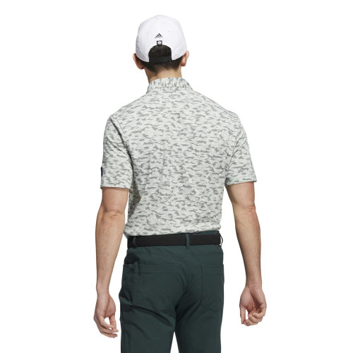 Adidas Go-To Camo Golf Polo Shirt  - Shadow green/Linen Green