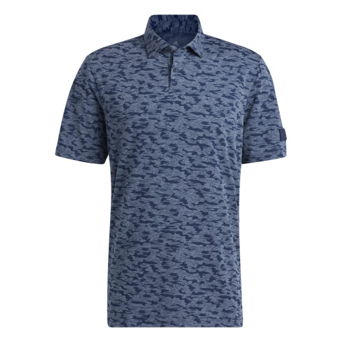 Adidas Go-To Camo Golf Polo Shirt (Collegiate Navy/Crew Navy)