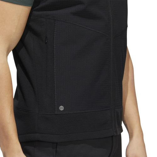 adidas Golf Mens Statement Full Zip Hooded Vest 