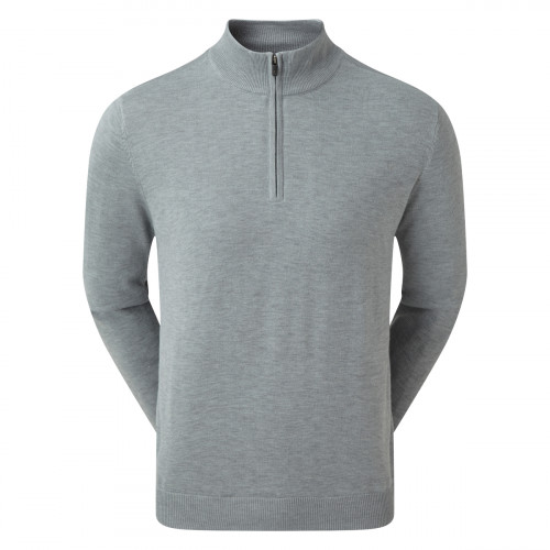 FootJoy Mens Wool Blend 1/2 Zip Lined Golf Sweater Pullover