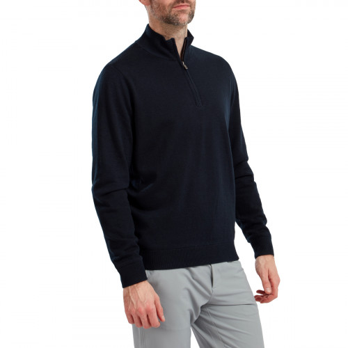 FootJoy Mens Wool Blend 1/2 Zip Lined Golf Sweater Pullover 