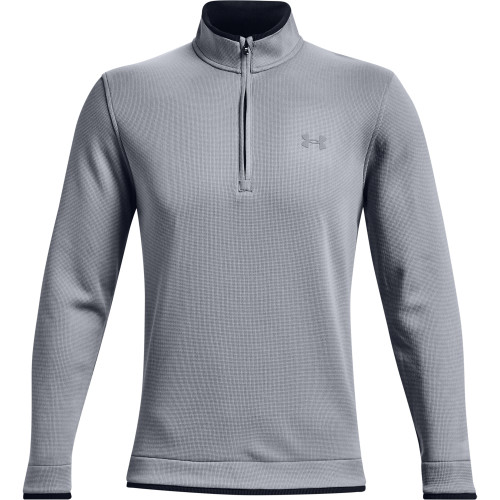 Under Armour Golf Mens Storm Sweater Fleece 1/4 Zip (Steel/White)