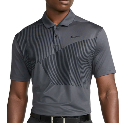 Nike Golf Dri-Fit Vapor Graphic Print Shirt (Dark Smoke Grey)