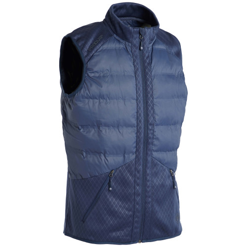 Proquip Mens Blizzard Quilted Puffer Golf Gilet (Navy)