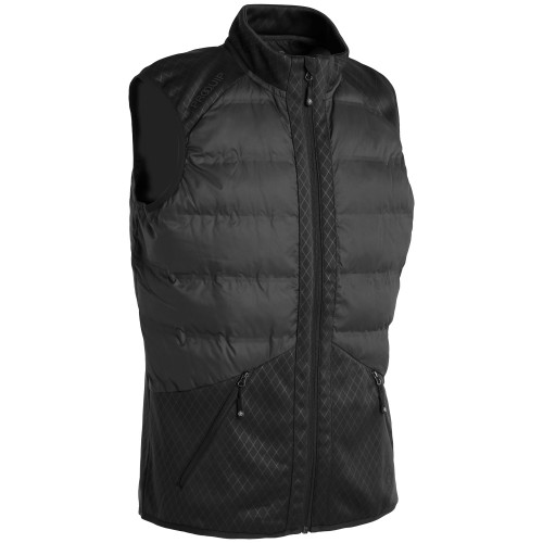 Proquip Mens Blizzard Quilted Puffer Golf Gilet (Black)