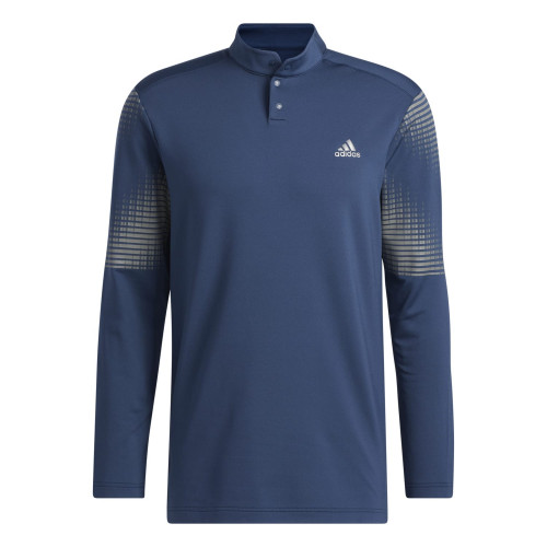 adidas Mens Statement Long Sleeve Golf Polo Shirt