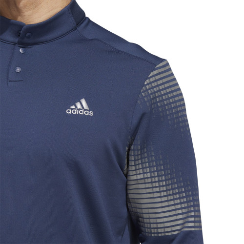 adidas Mens Statement Long Sleeve Golf Polo Shirt 