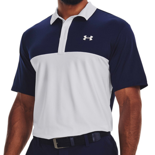 Under Armour Mens UA Performance 3.0 Colour Block Golf Polo Shirt