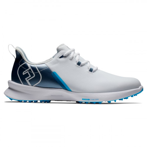 FootJoy Fuel Sport Mens Golf Shoes (White/Navy/Blue)