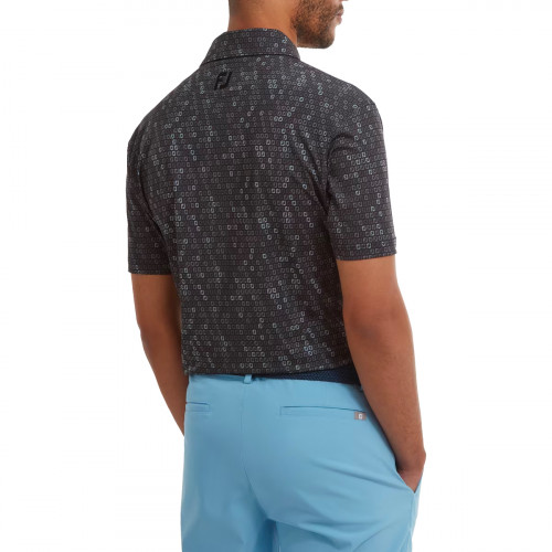 FootJoy Digital Camo FJ Print Lisle Mens Golf Polo Shirt 