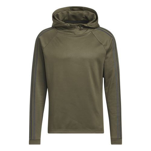 adidas 3 Stripes COLD.RDY Mens Hoodie (Olive Strata)