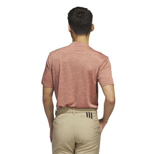 adidas Golf Textured Stripe Mens Polo Shirt reverse