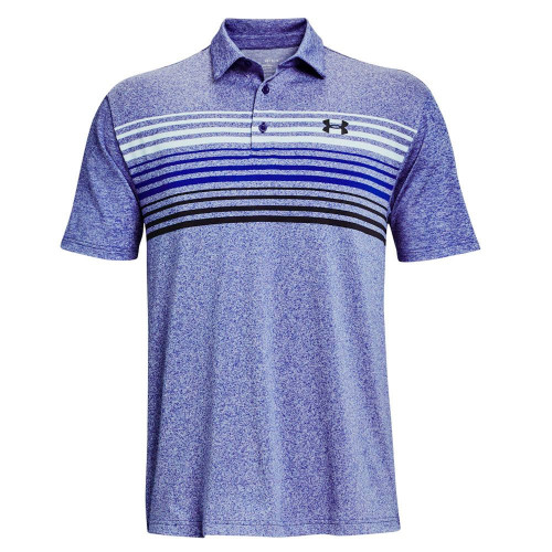 Under Armour Mens UA Playoff 2.0 Golf Polo Shirt (Bauhaus Blue/Oxford Blue/Black)