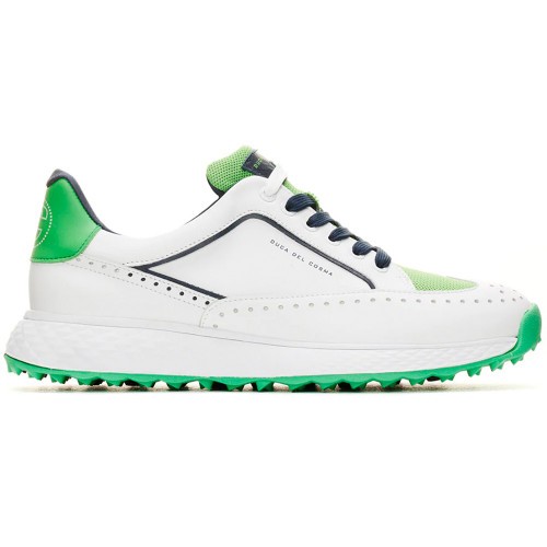Duca Del Cosma Girona Mens Spikeless Golf Shoes (White/Green/Navy)