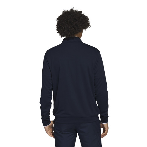 adidas Mens Primegreen UPF Lightweight Quarter Zip Pullover  - Collegiate Navy