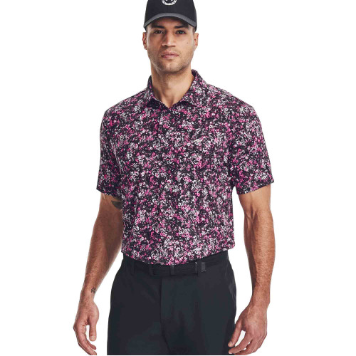 Under Armour Mens Playoff 3.0 Printed Golf Polo Shirt 