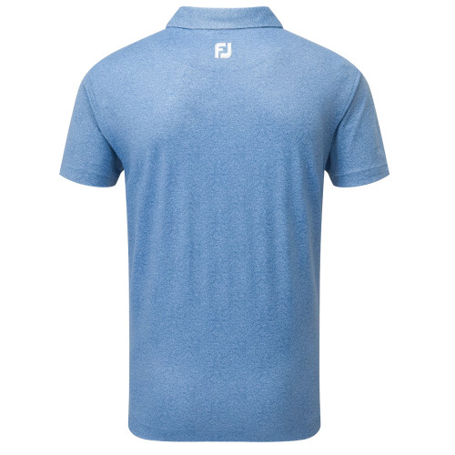 FootJoy EU Texture Print With Parachute Trim Mens Golf Polo Shirt reverse
