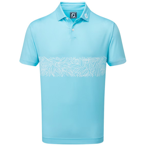 FootJoy EU Tropical Chestband Mens Golf Polo Shirt
