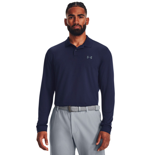 Under Armour Mens Performance 3.0 Long Sleeve Golf Polo Shirt 